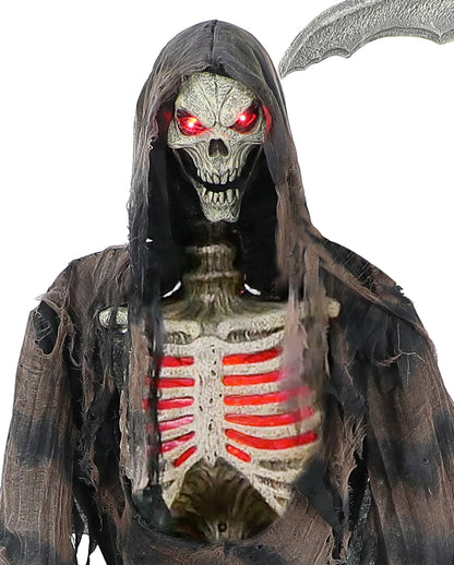 Grimmiger Sensenmann Halloween Animatronic 210cm