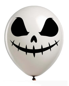 Grinsende Totenschädel Comic Luftballons 10 St.