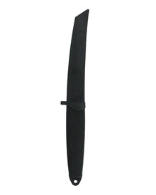 Gummi Dolch als Dekowaffe Schwarz