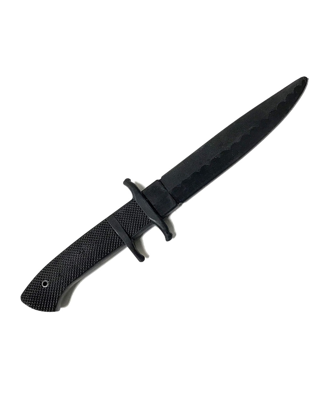 Schwarzes Trainingsmesser aus Latex 20,3 cm