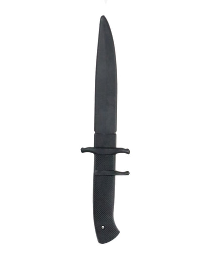 Schwarzes Trainingsmesser aus Latex 20,3 cm