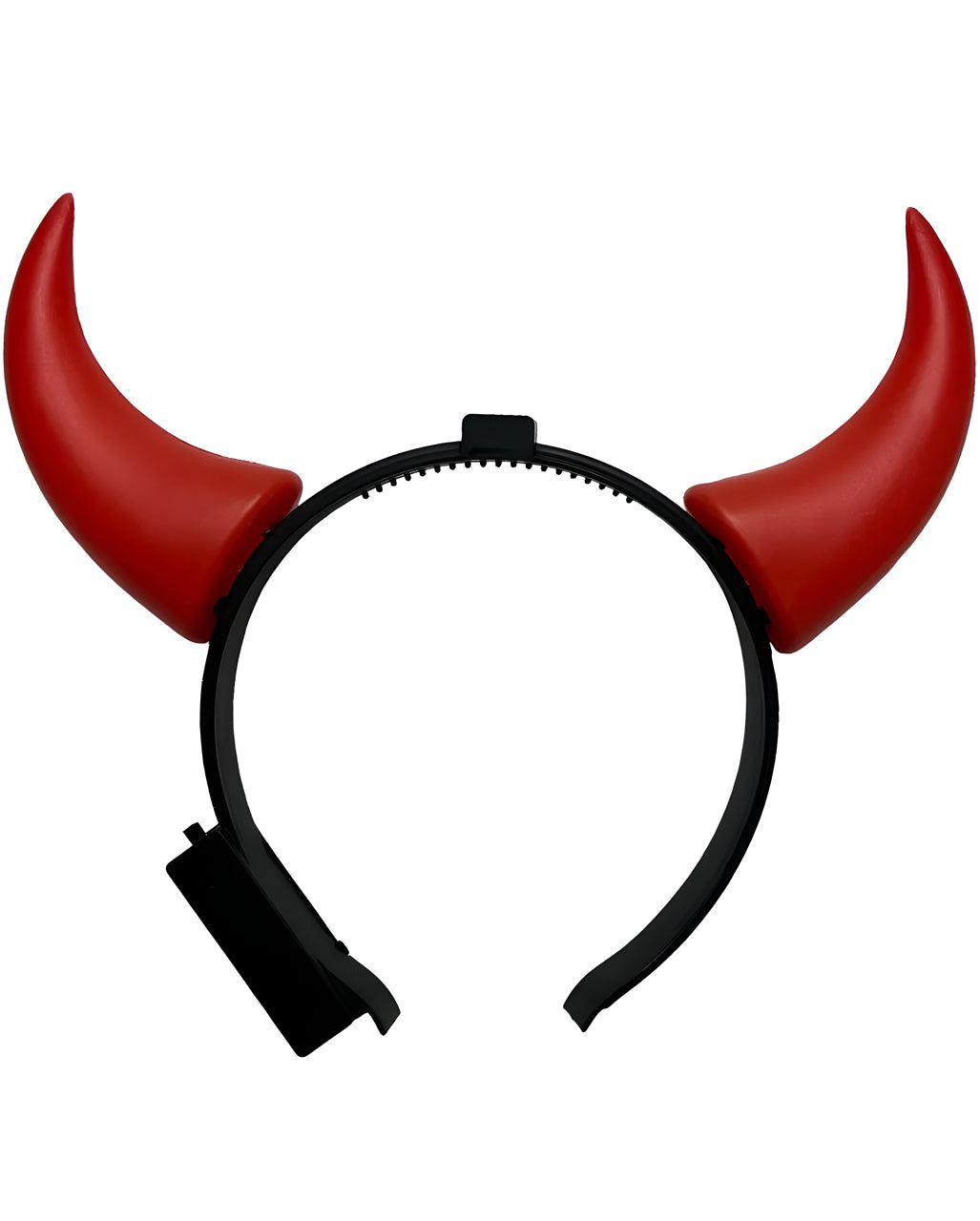 Headband With Glowing Red Devil Horns