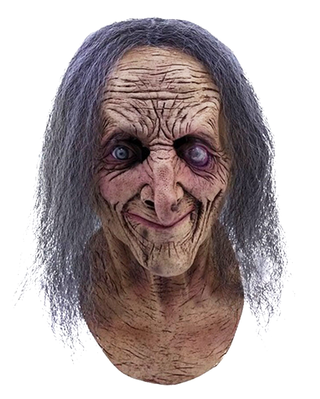 Hagatha Hexenmaske mit Haaren
