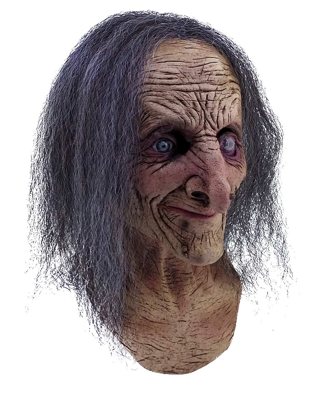 Hagatha Hexenmaske mit Haaren