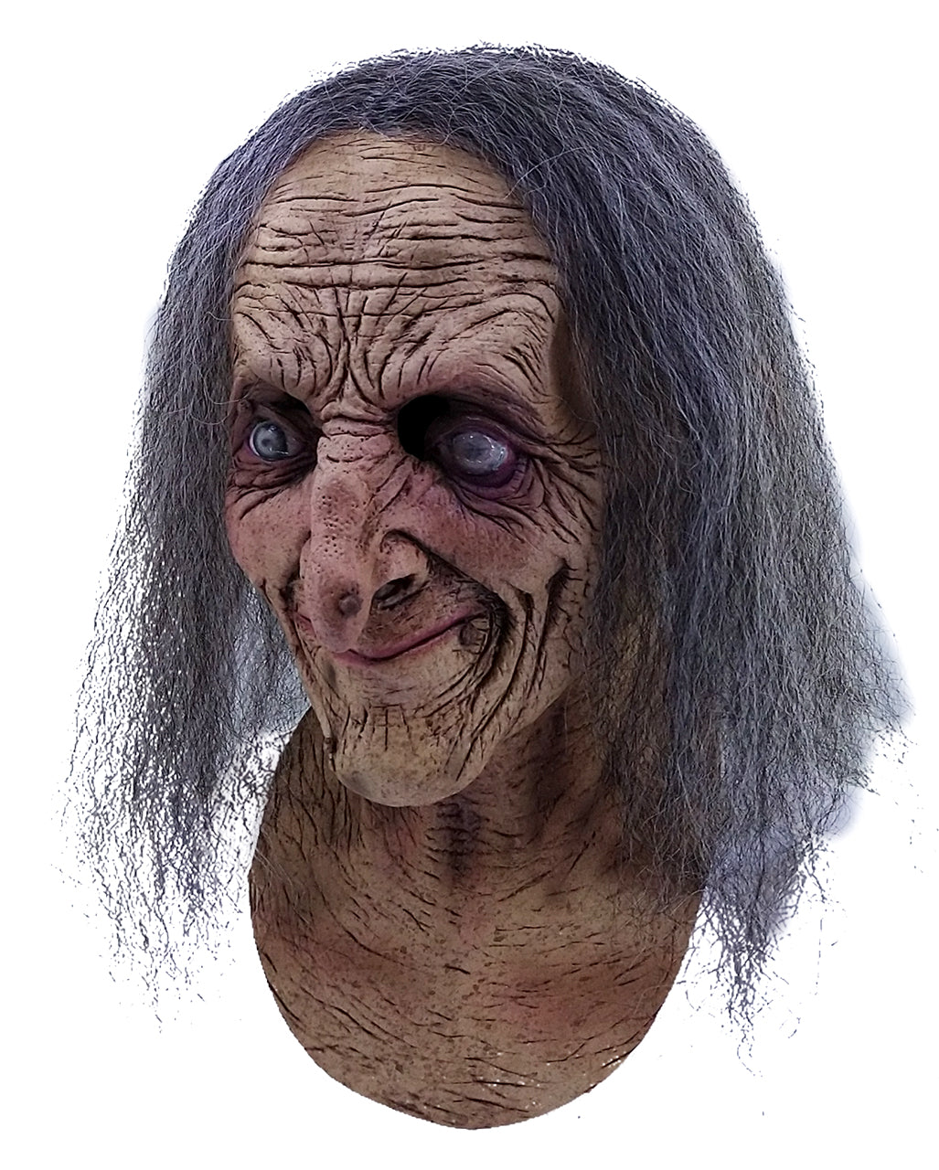 Hagatha Hexenmaske mit Haaren