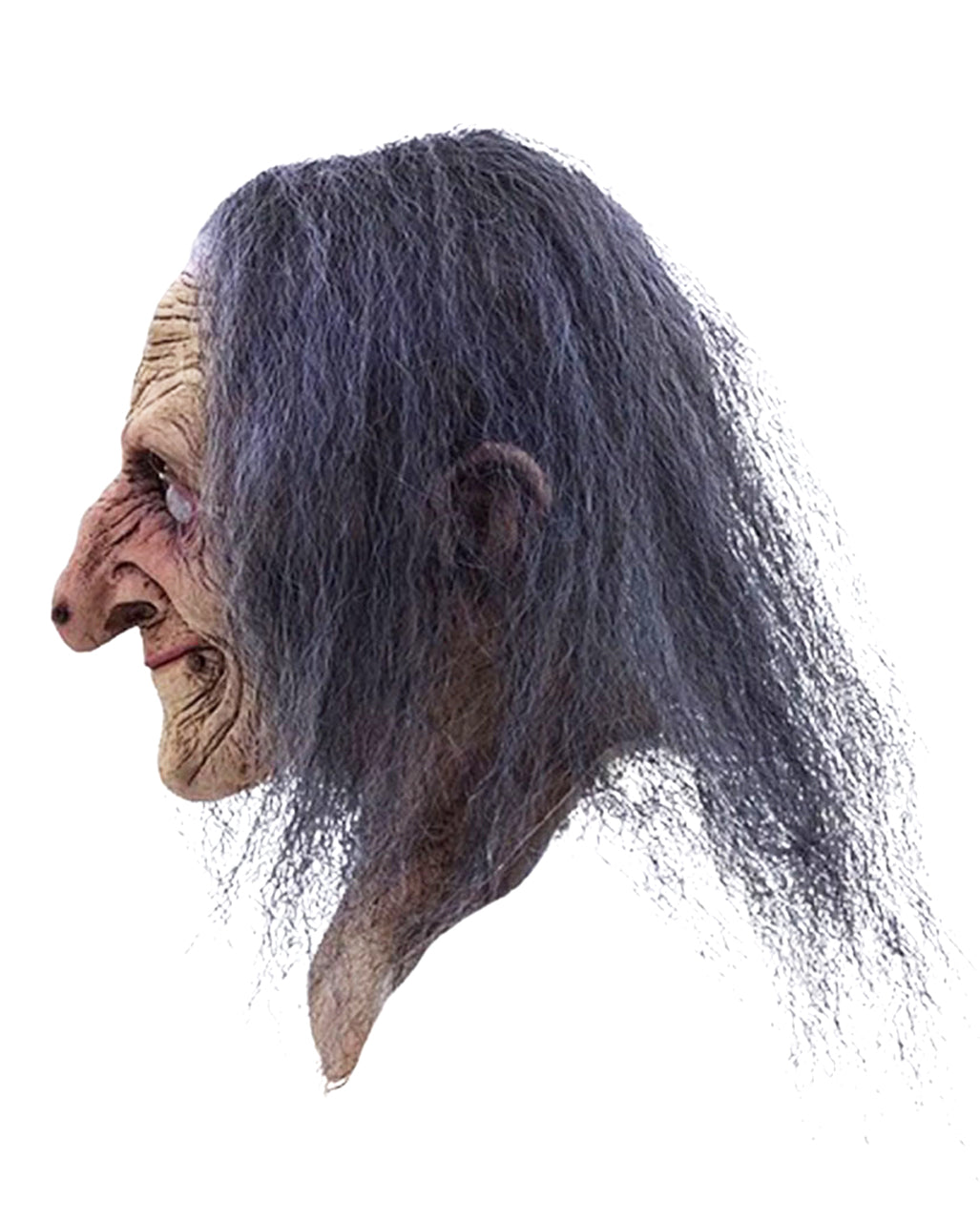 Hagatha Hexenmaske mit Haaren