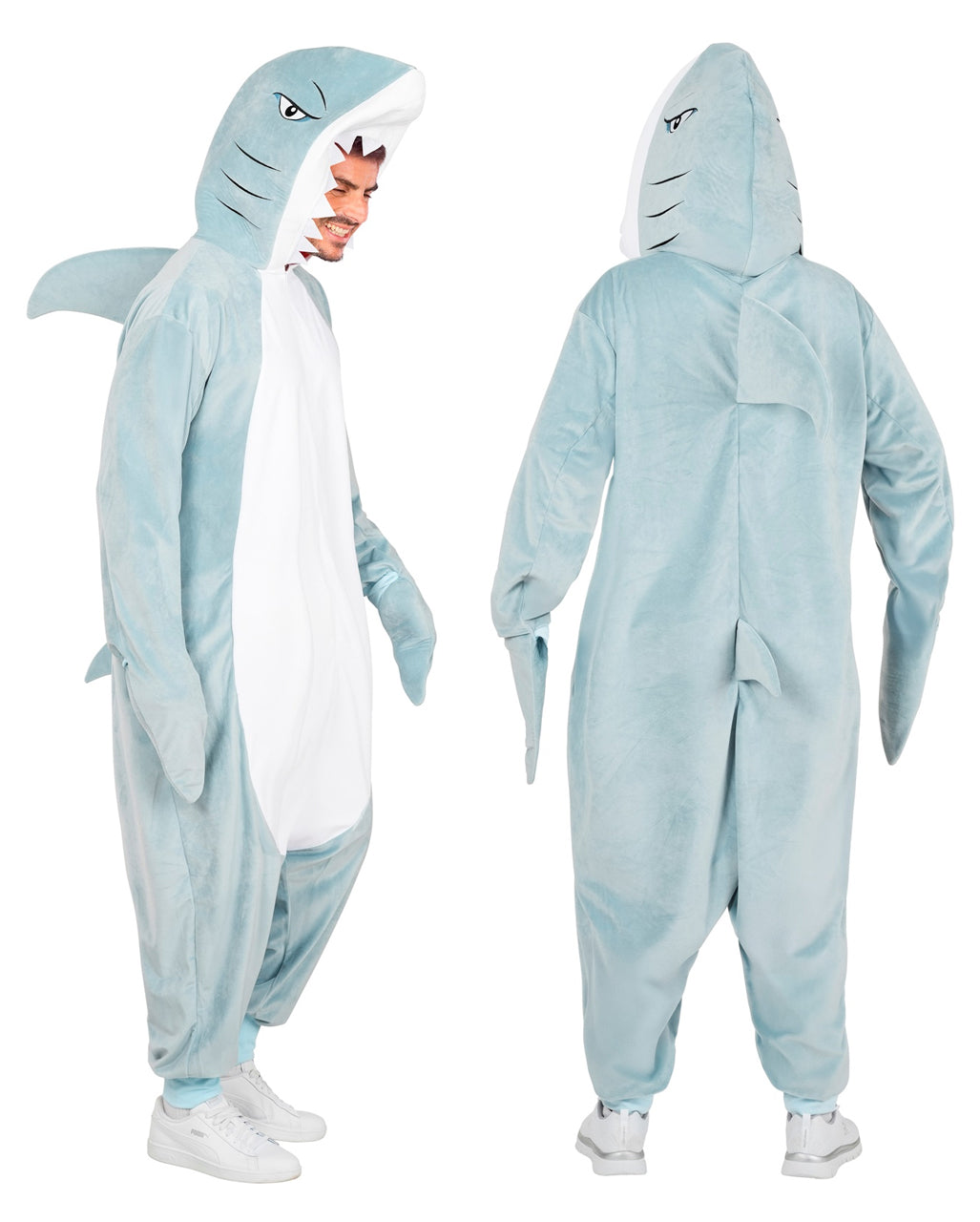 Haifisch Onesie Plüschkostüm