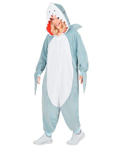 Haifisch Onesie Plüschkostüm