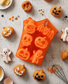 Halloween Eis & Backform mit 6 Motiven