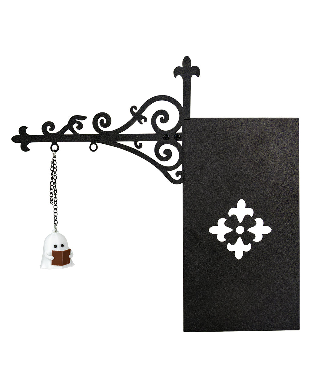 Halloween Bookshelf Lamp with Ghost & LED Lighting, 22.5 cm