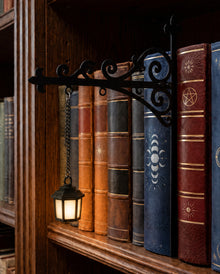 Bücherregal Lampe mit Halloween Laterne & LED Beleuchtung 22,5 cm