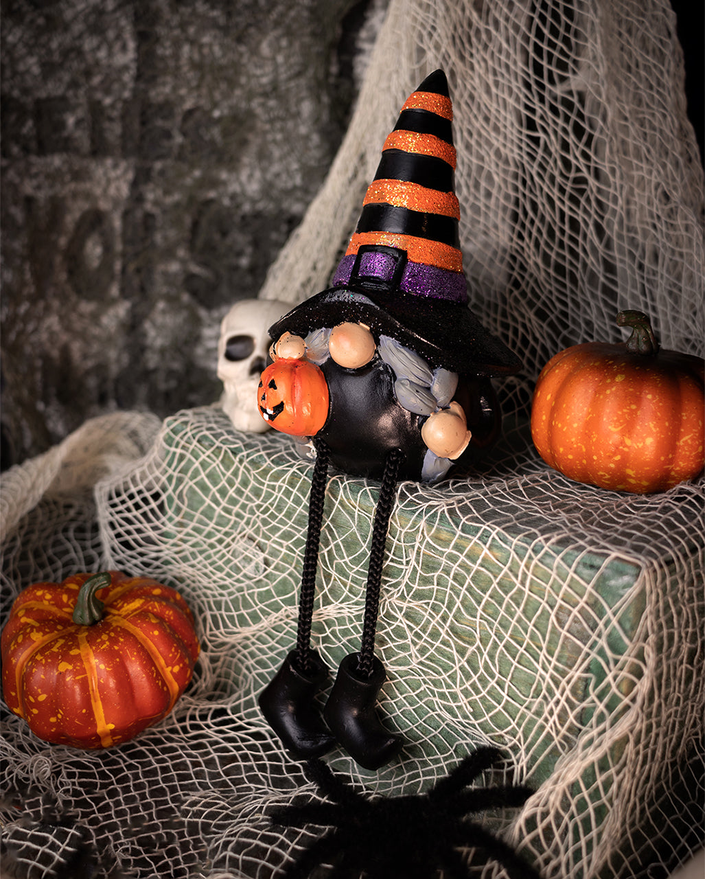 Kantenhocker Halloween Deko Zwerg 11cm