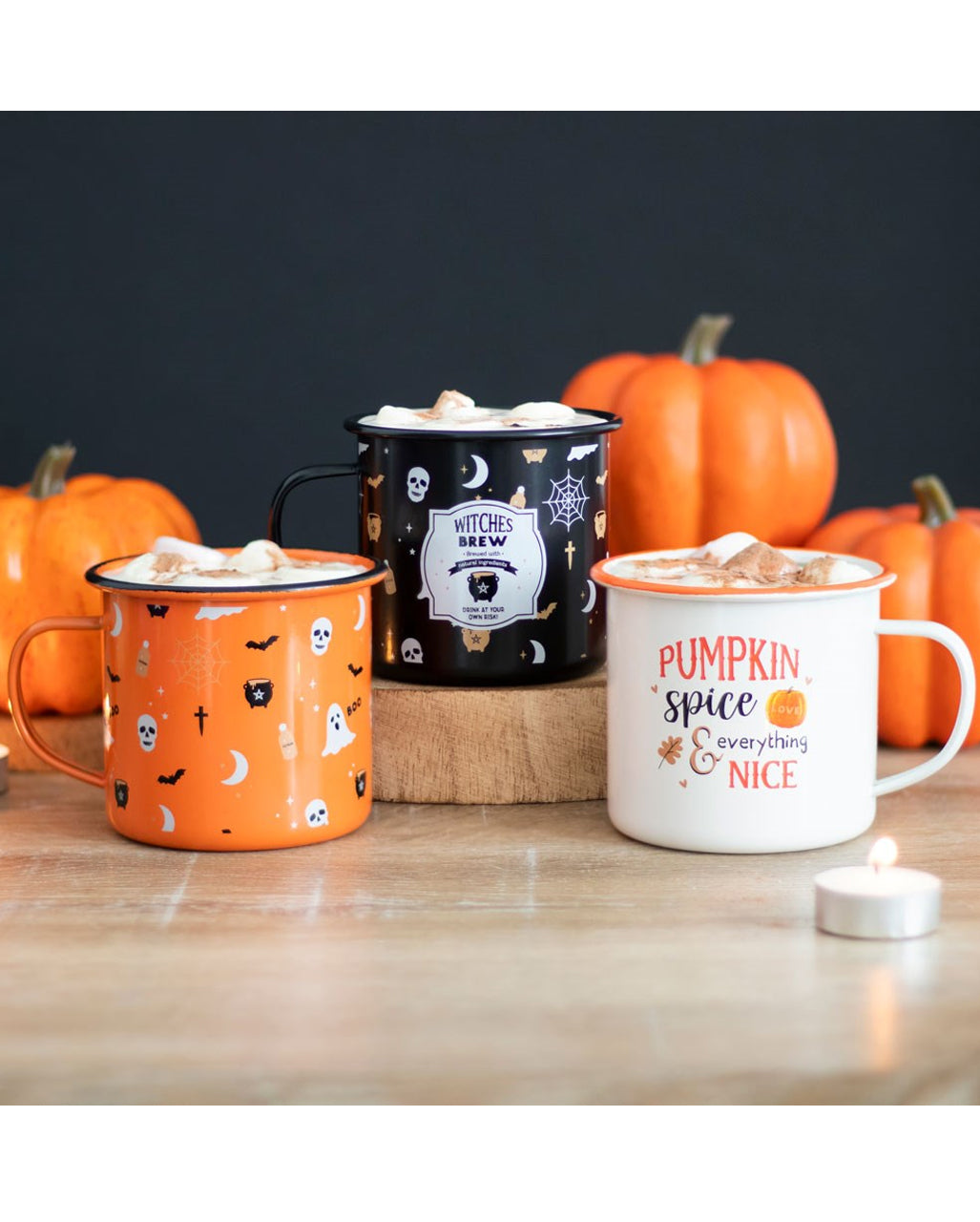 Halloween Emaille Lieblingstasse