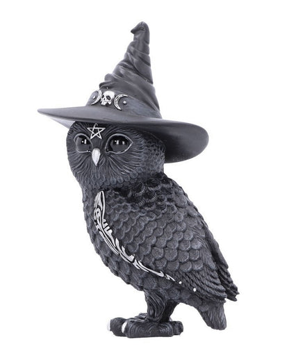Walpurgisnacht Eule mit Hexenhut 30cm