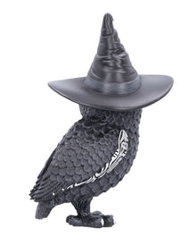 Walpurgisnacht Eule mit Hexenhut 30cm
