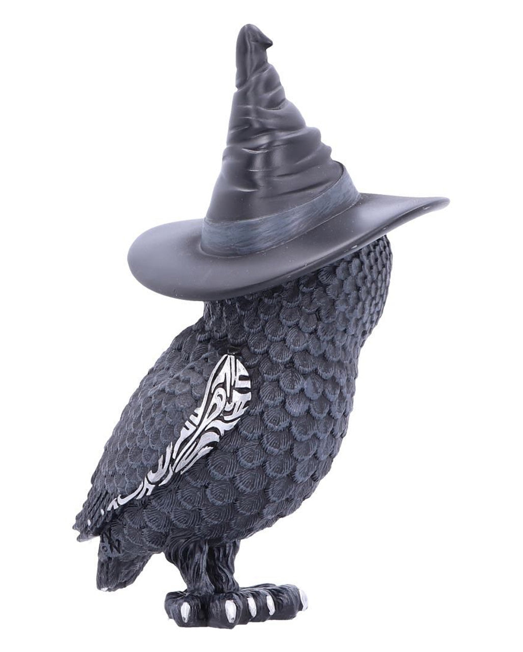 Walpurgisnacht Eule mit Hexenhut 13,5cm