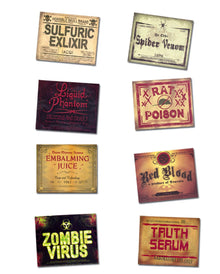 Halloween Flaschen Sticker 8 St.