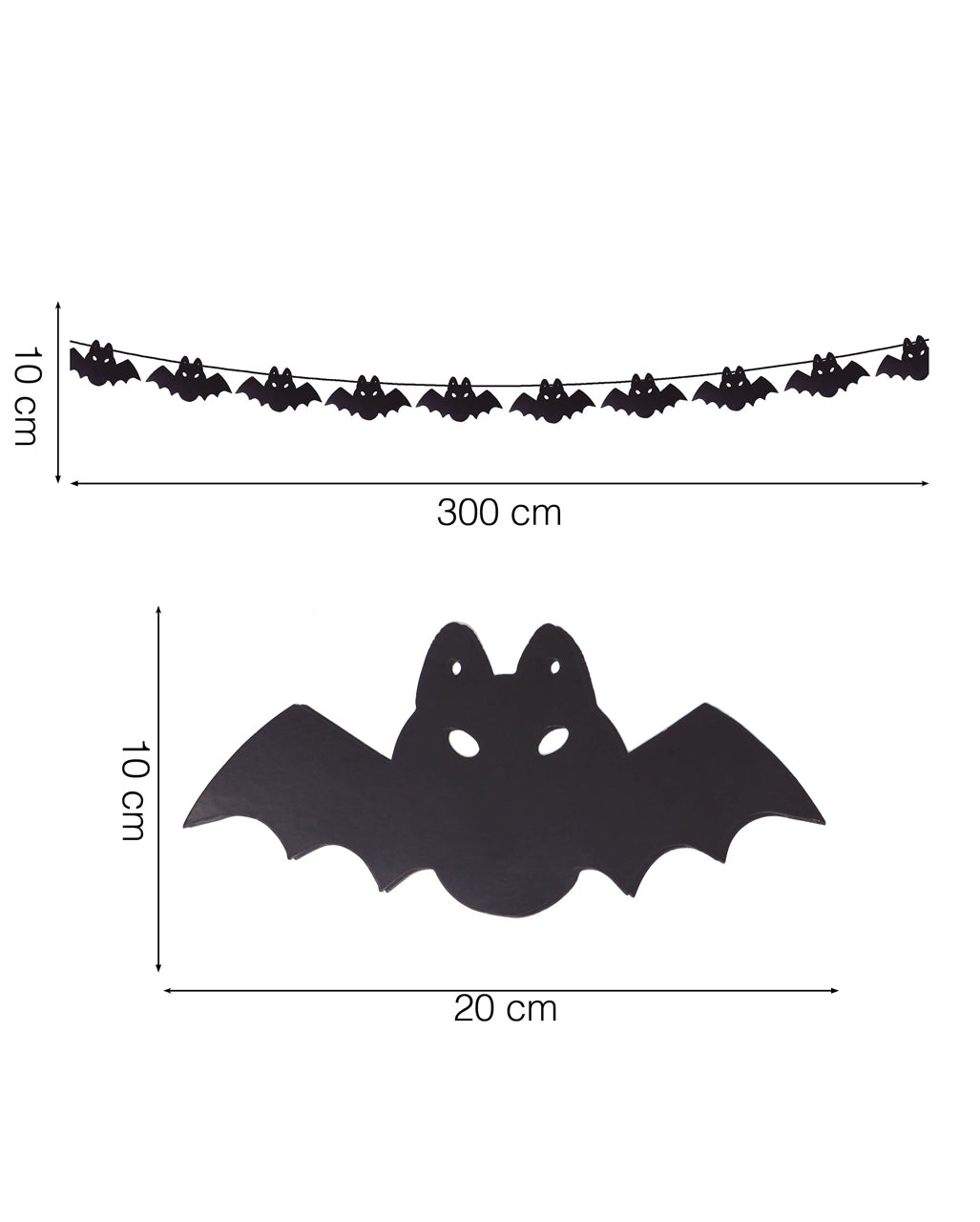 Halloween Fledermaus Girlande 3m