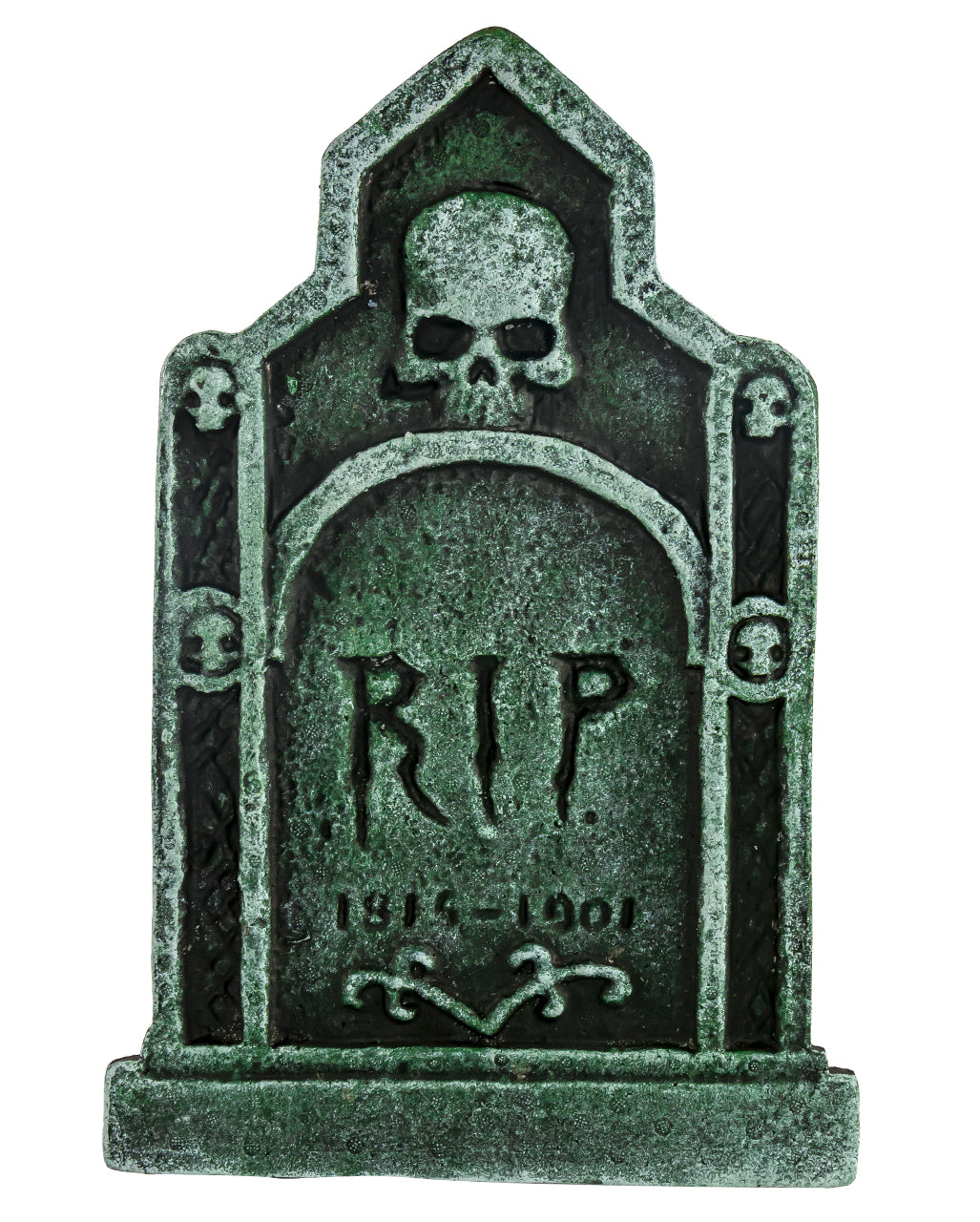 Halloween Gravestone 1816-1901 With Skull 53cm