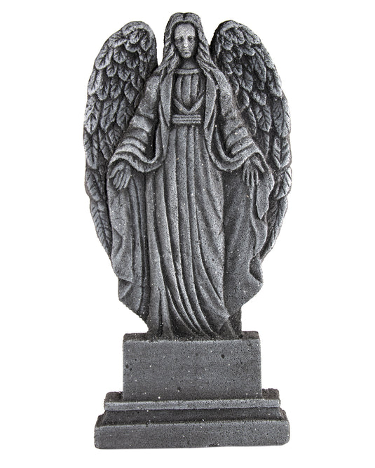 Halloween Grabstein mit verwittertem Todesengel 91cm