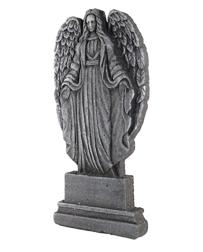 Halloween Grabstein mit verwittertem Todesengel 91cm