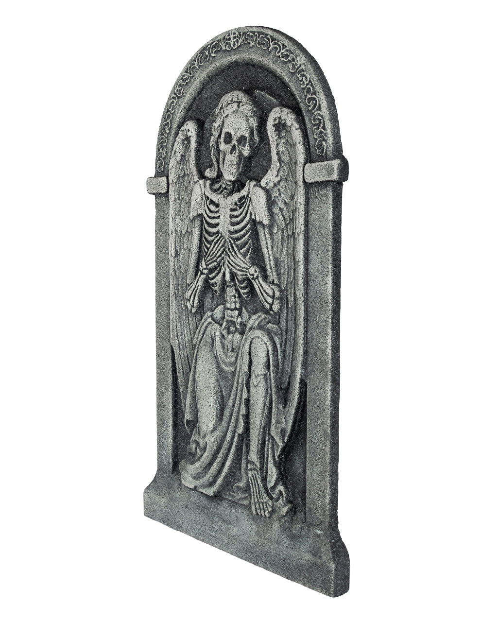 Halloween Grabstein mit Skelett Engel 91cm