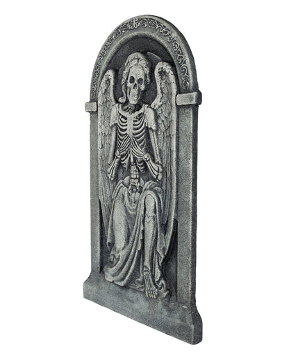 Halloween Grabstein mit Skelett Engel 91cm