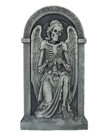 Halloween Grabstein mit Skelett Engel 91cm