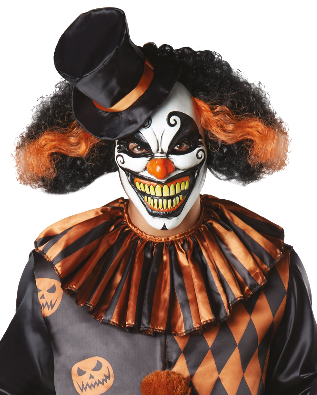 Halloween Kürbis Clown Kostüm mit Maske