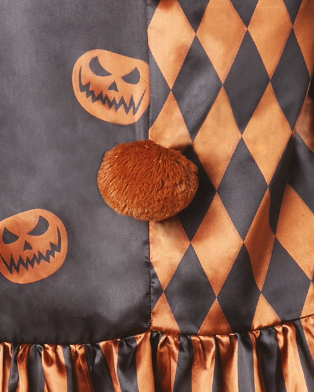 Halloween Kürbis Clown Kostüm mit Maske