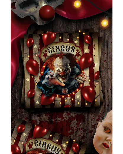 Halloween Horror Clown Circus Napkins 12 Pcs.