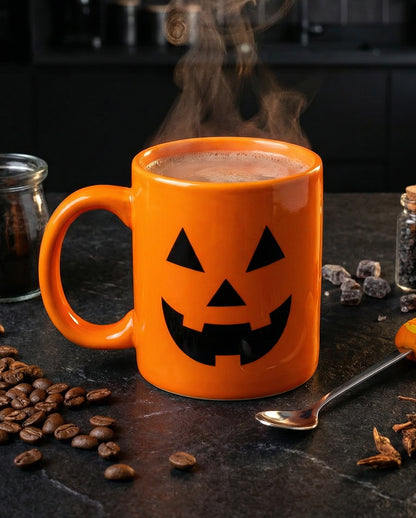 Halloween Kürbisgesicht Tasse