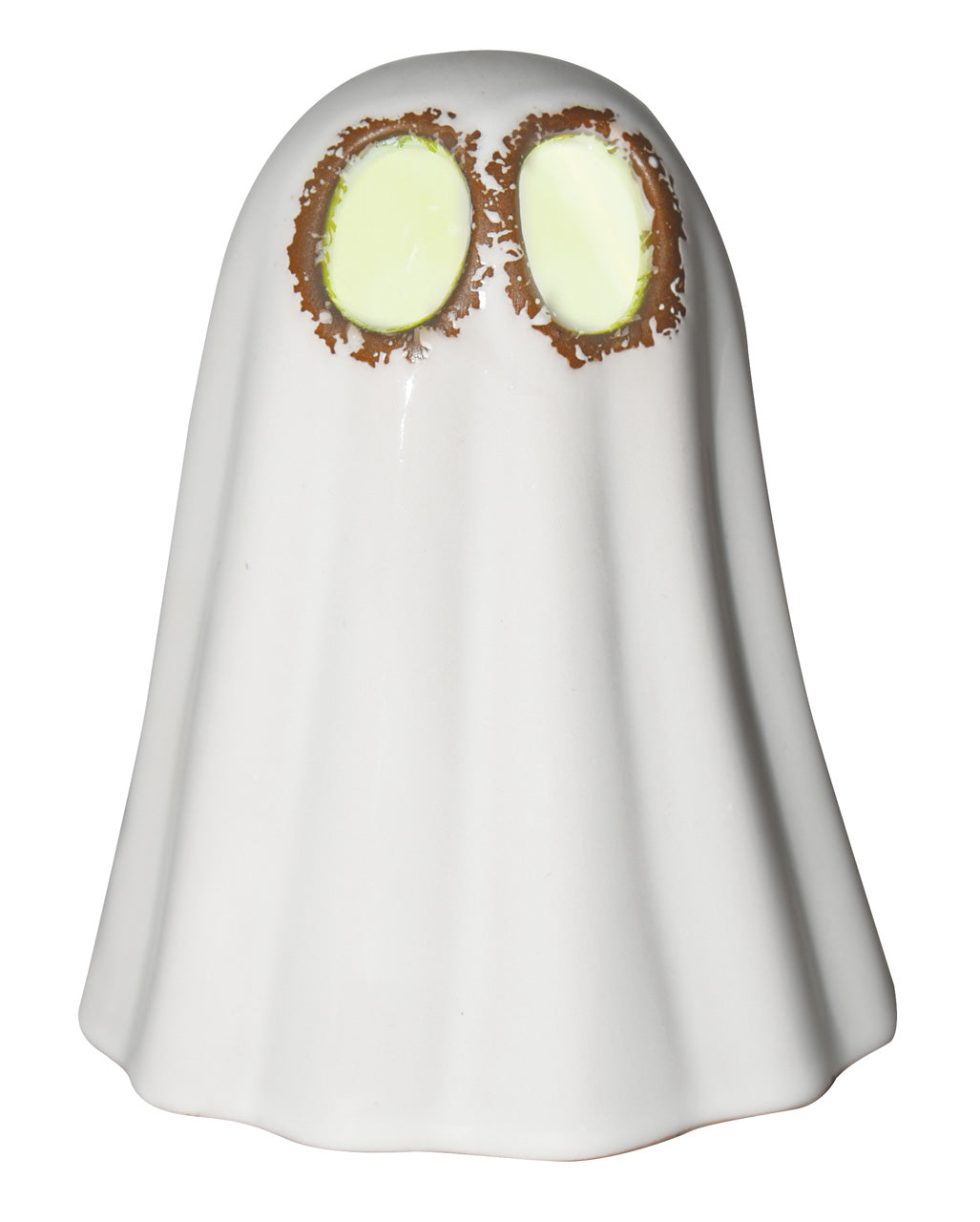 Halloween Geist aus Keramik mit Leuchtaugen 15cm