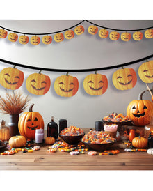 Halloween Kürbis Girlande 3m