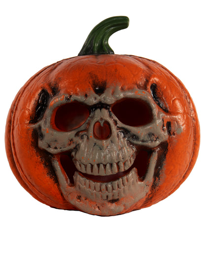 Halloween Pumpkin With Illuminated Skull Grimace 21cm