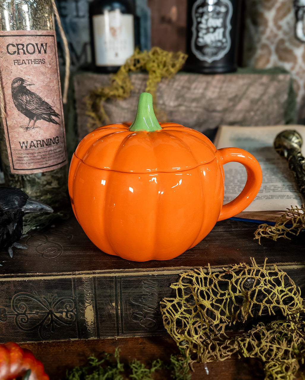Halloween Pumpkin Tasse mit Deckel 500ml