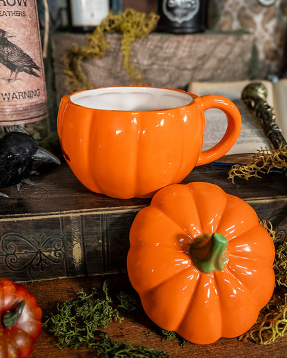 Halloween Pumpkin Tasse mit Deckel 500ml