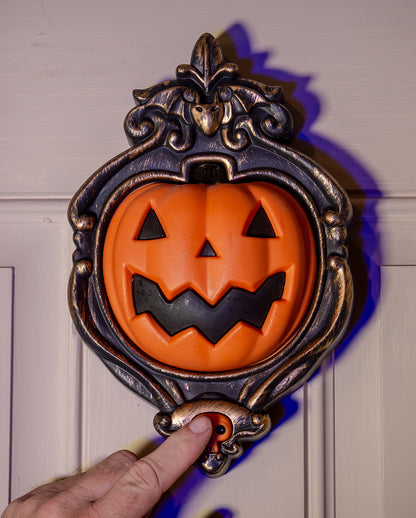 Halloween Kürbis Türklingel mit Licht & Sound 26cm