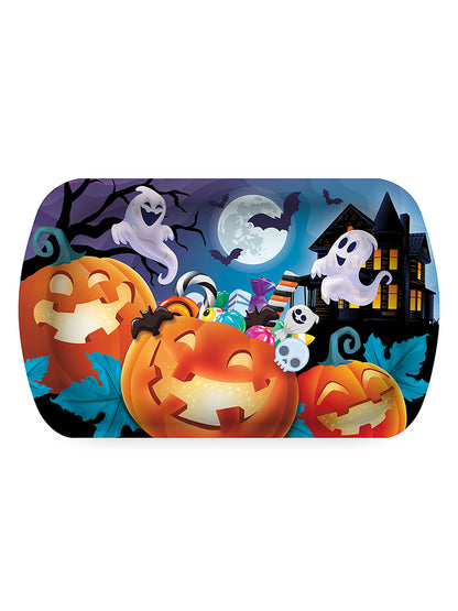 Halloween Geister & Kürbisse Tablett
