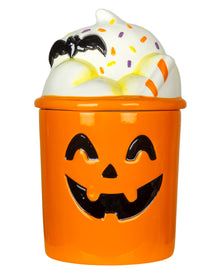 Halloween Milkshake Keksdose mit Sahnehaube Deckel 23cm