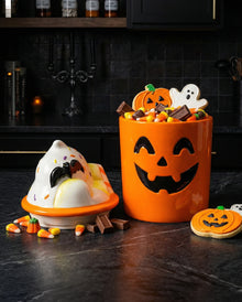 Halloween Milkshake Keksdose mit Sahnehaube Deckel 23cm