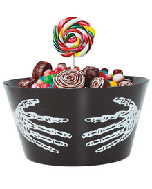 Skeletthand Schüssel für Halloween 30cm