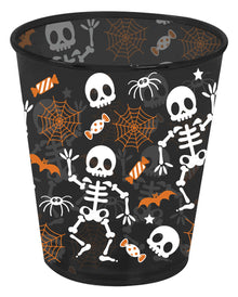 Halloween Partybecher mit Skelett & Spinnweben Motiv 10cm