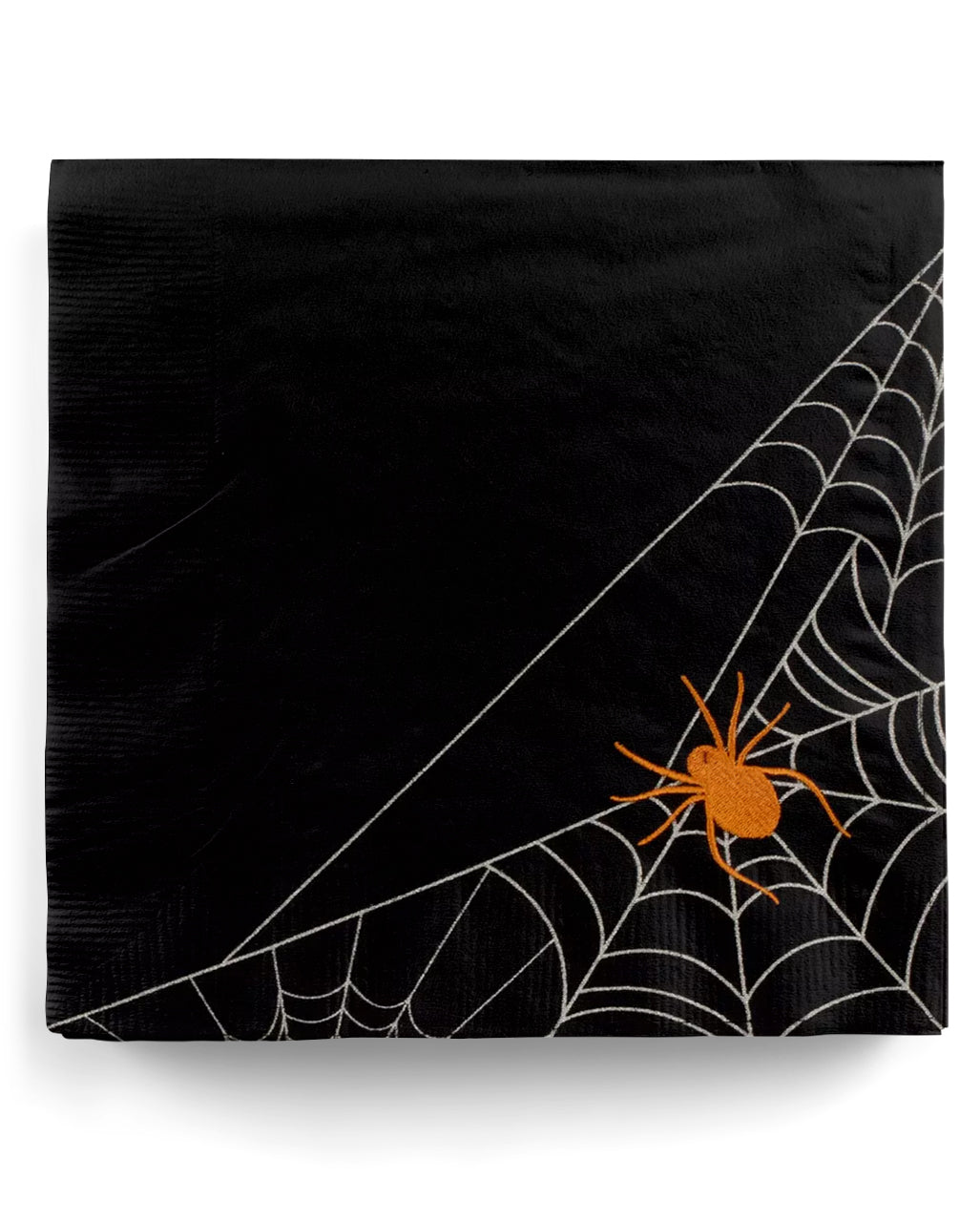 Stoffserviette Spinnenmotiv für Halloween