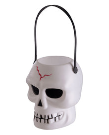 Halloween Totenschädel Eimerchen mit Henkel 16cm
