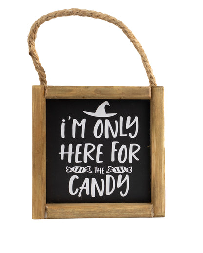 „I´m only here for the Candy“ Halloween Wandbild 15cm