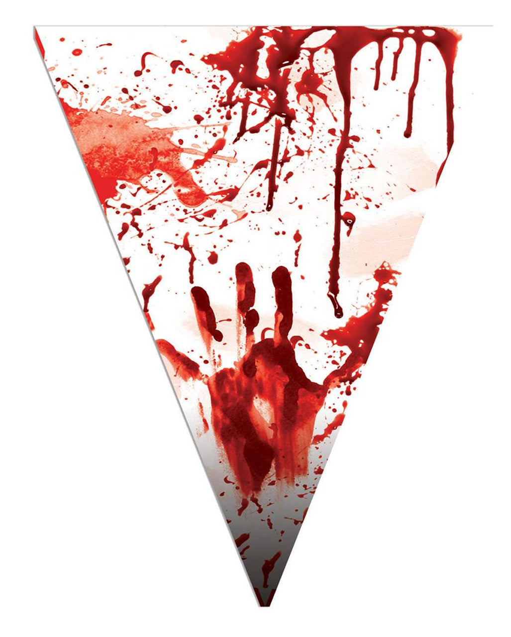 Blutige Halloweengirlande mit Handabdruck 5m