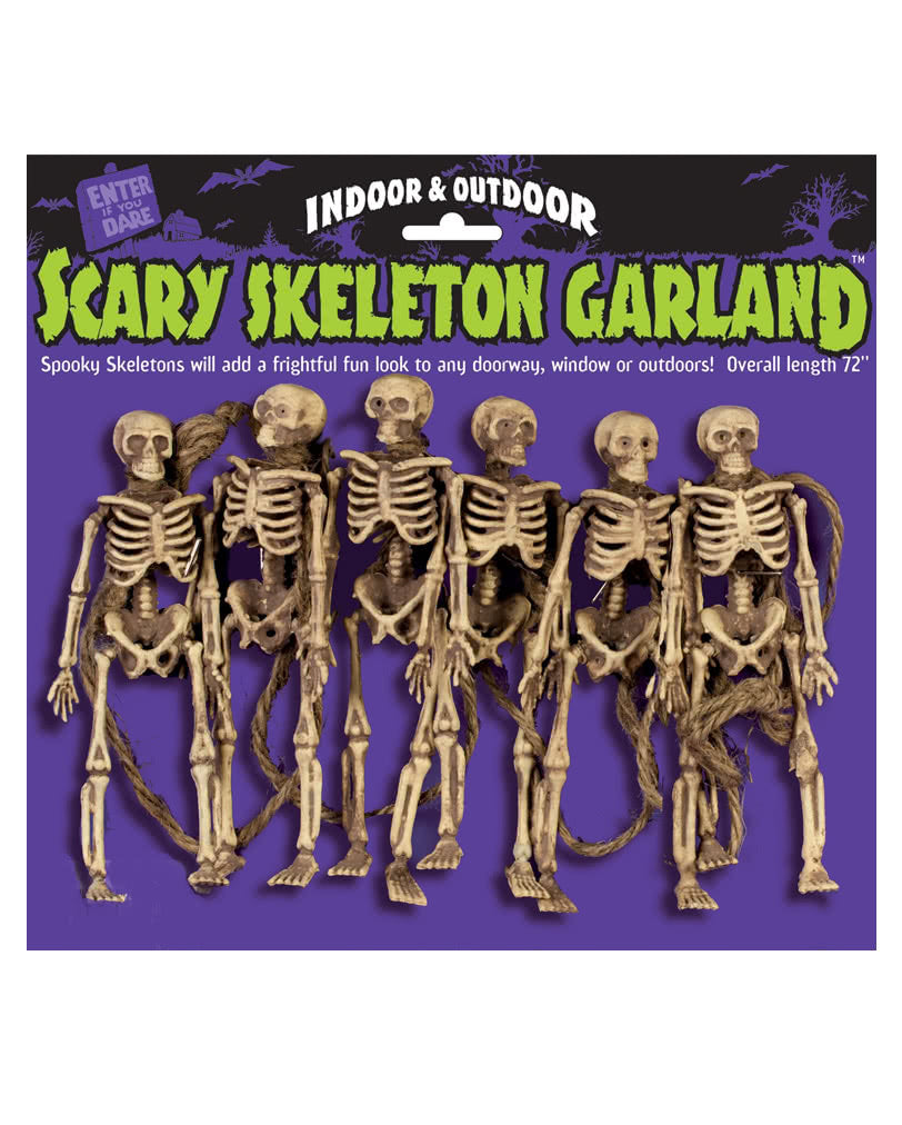 Halloween Skelett Girlande 182cm