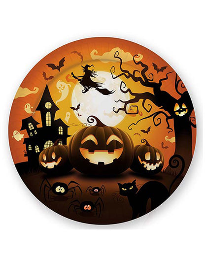 Happy Halloween Pumpkin Paper Plates 6 Pcs.