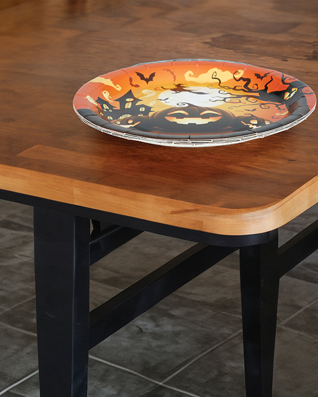 Happy Halloween Pumpkin Paper Plates 6 Pcs.